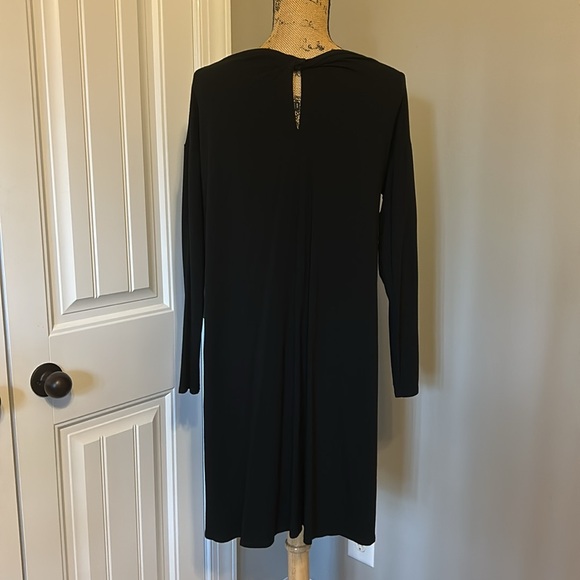 Eileen Fisher Black dress medium - Picture 3 of 8